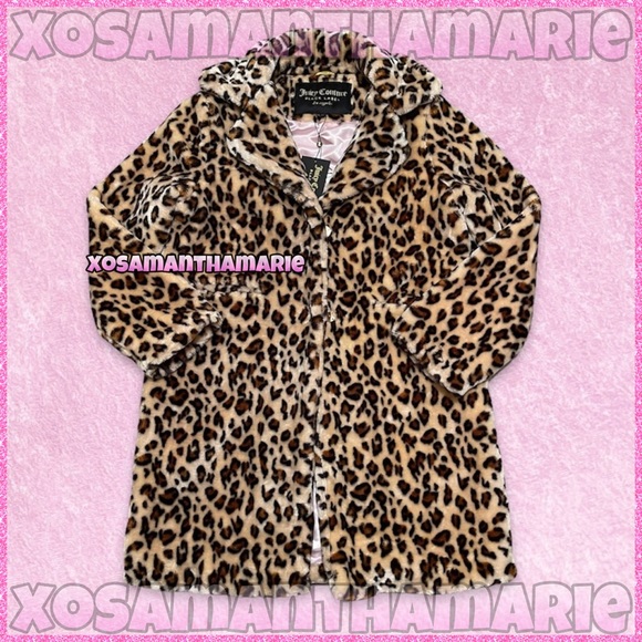Juicy Couture Leopard Fur Coat - Picture 2 of 16